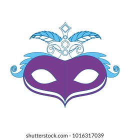 carnival mask with feathers