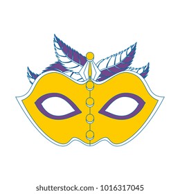 carnival mask with feathers