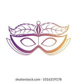 carnival mask with feathers