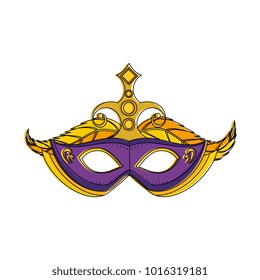 carnival mask with feathers