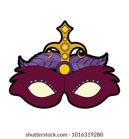 carnival mask with feathers