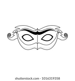 carnival mask with feathers