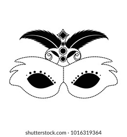 carnival mask with feathers