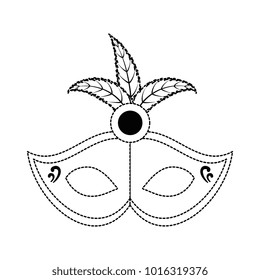 carnival mask with feathers