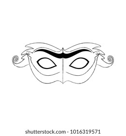 carnival mask with feathers