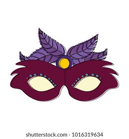 carnival mask with feathers