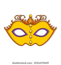 carnival mask with feathers