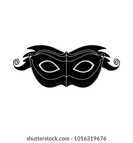 carnival mask with feathers