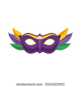 carnival mask with feathers