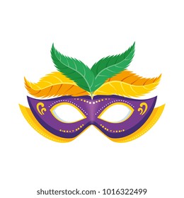 carnival mask with feathers