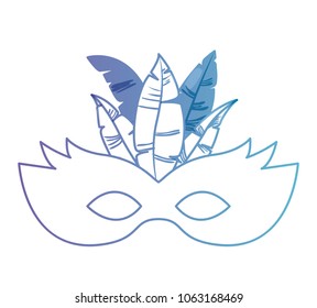 carnival mask with feathers