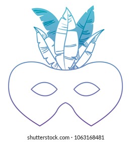 carnival mask with feathers
