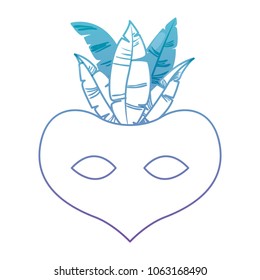 carnival mask with feathers