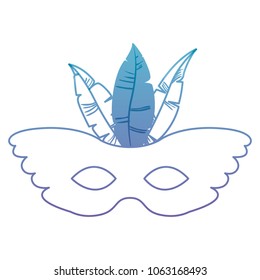 carnival mask with feathers