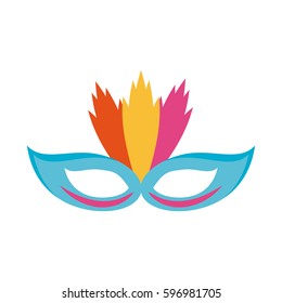 carnival mask with feathers