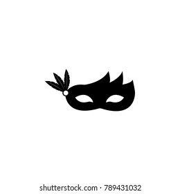 Carnival mask with feathers icon. Carnival element icon. Premium quality graphic design icon. Baby Signs, outline symbols collection icon for websites, web design, mobile on white background