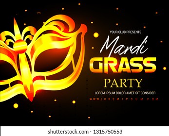 carnival mask with feathers - Vector illustration