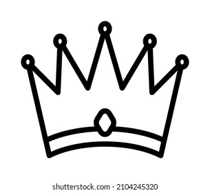 Carnival mask flat line icon. Costume for masquerade. Outline sign for mobile concept and web design, store.