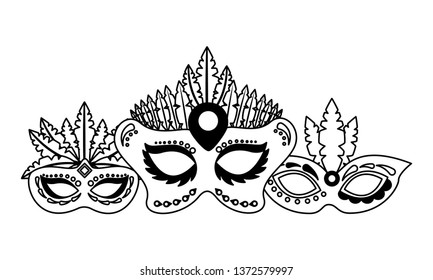 carnival mask frame
