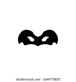 Carnival Mask glyph Icon thin line icon on white background