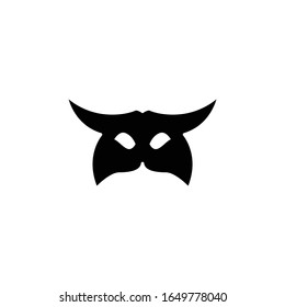 Carnival Mask glyph Icon thin line icon on white background