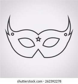 Carnival mask icon
