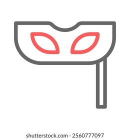 Carnival mask icon. Concept of masquerade, party, and celebration.