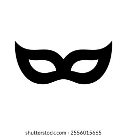 Carnival mask icon. Mask for an event or holiday, Venetian or festival. Symbol of concealment of identity, incognito, anonymous or role-playing games.