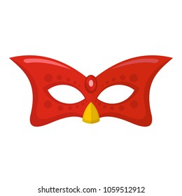 Carnival mask icon. Flat illustration of carnival mask vector icon for web