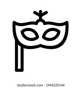 carnival mask icon or logo isolated sign symbol vector illustration - high quality black style vector icons
