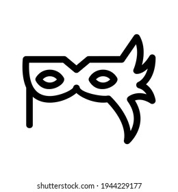 carnival mask icon or logo isolated sign symbol vector illustration - high quality black style vector icons
