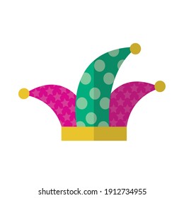 carnival mask icon over white background, colorful design, vector illustration