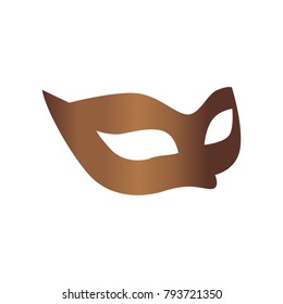 Carnival Mask icon in realistic style. For web, print, creative design. Vector illustration. Isolated on white background