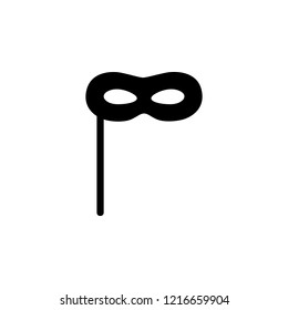 carnival mask icon. Simple glyph vector of party set for UI and UX, website or mobile application on white background on white background