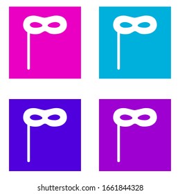 carnival mask icon . Simple glyph vector of Party color set for UI and UX, website or mobile application