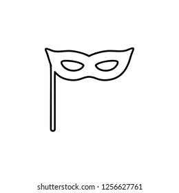 carnival mask icon. Simple outline vector of party set icons for UI and UX, website or mobile application