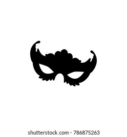 Carnival Mask icon in simple style. For web, print, creative design. Vector illustration. Isolated on white background