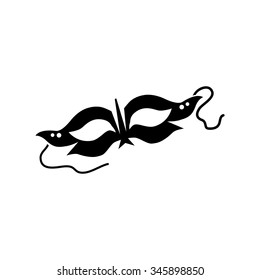 carnival mask icon vector art eps image logo sign flat