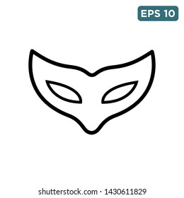 carnival mask icon vector design template