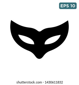 carnival mask icon vector design template
