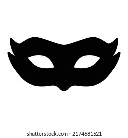 Carnival mask icon vector design template.