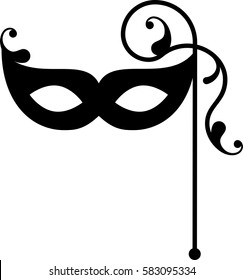 Carnival Mask Icon Vector Illustration