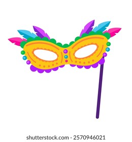 Carnival mask icon vector isolated on white background for your web and mobile app design, Carnival mask logo concept