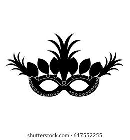 carnival mask isolated icon