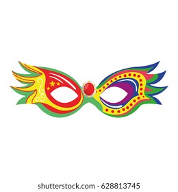 Carnival mask isolated icon