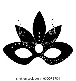 Carnival mask isolated icon