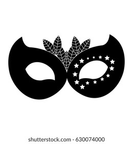 Carnival mask isolated icon