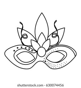 Carnival mask isolated icon