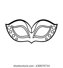 Carnival mask isolated icon