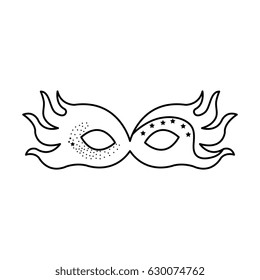 Carnival mask isolated icon